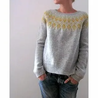 Plus Size Women Fall Winter Crewneck Color-Block Pullover Knitted Sweater