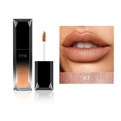 EYIR Women Long-Lasting Easy-To-Color Metallic Pearlescent Liquid Lipstick