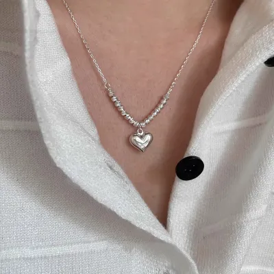 Pearl Shell Summer Necklace Women's Bow Non-Fading Design Clavicle Chain Jewelry