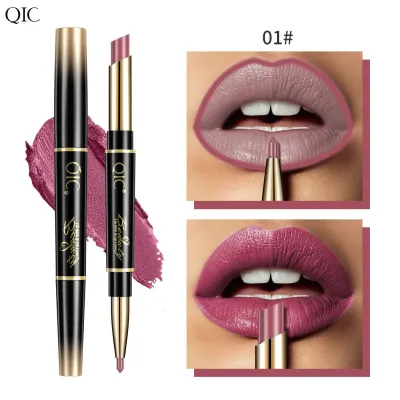 Qic Double-Headed Matte Waterproof Lipstick Lip Liner