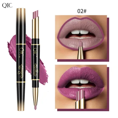 Qic Double-Headed Matte Waterproof Lipstick Lip Liner