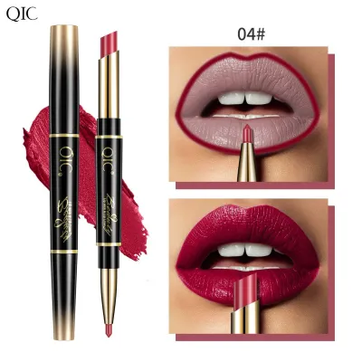 Qic Double-Headed Matte Waterproof Lipstick Lip Liner