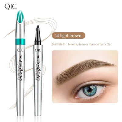 Qic Liquid Eyebrow Pencil Natural Waterproof Sweat-Proof Beauty Eyes