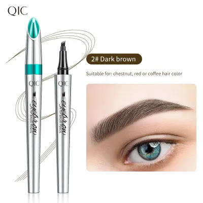 Qic Liquid Eyebrow Pencil Natural Waterproof Sweat-Proof Beauty Eyes