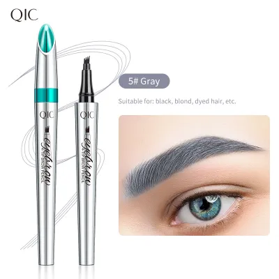 Qic Liquid Eyebrow Pencil Natural Waterproof Sweat-Proof Beauty Eyes