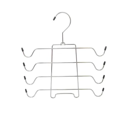 Household Space-Saving Four-Layer Pants Rack Hanger High Manganese Steel Modern Simplicity
