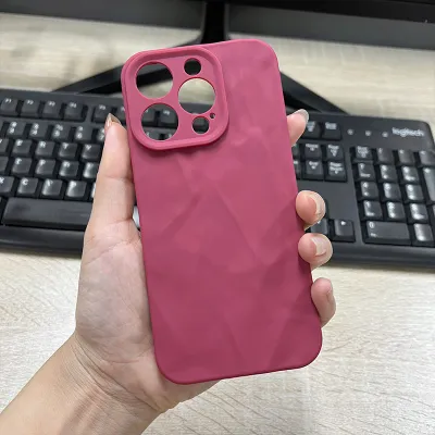 Solid Color Pleated TPU Phone Case for Apple iPhone 15 All-Inclusive Protection