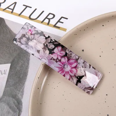 Women Fashion Tiny Flower Acrylic Spring Ponytail Side Clip
