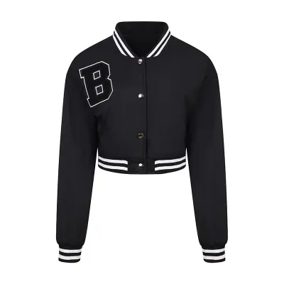 Women's Baseball Jacket Street Hipster Casual Coat
