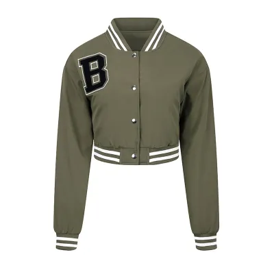 Women's Baseball Jacket Street Hipster Casual Coat