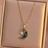 Shell Moon Stars-Gold Chain