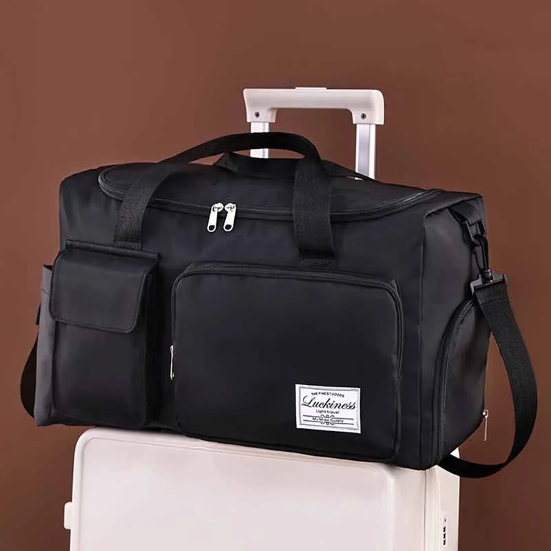 Men Fashion Casual Athleisure Duffle Bags Twill Composite Cloth Urban Simplicity