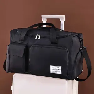 Men Fashion Casual Athleisure Duffle Bags Twill Composite Cloth Urban Simplicity