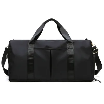 Men Fashion Casual Athleisure Solid Color Dry Wet Separation Oxford Duffle Bags