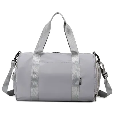 Men Fashion Casual Athleisure Solid Color Dry Wet Separation Oxford Duffle Bags Zipper