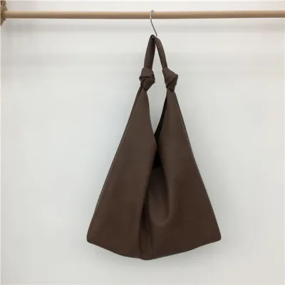 Fashionable Solid Color PU Large Capacity Underarm Shoulder Bag