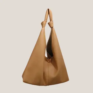 Fashionable Solid Color PU Large Capacity Underarm Shoulder Bag