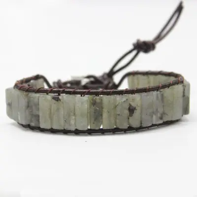 Bohemian Natural Stone Beaded Bracelet Unisex Geometric