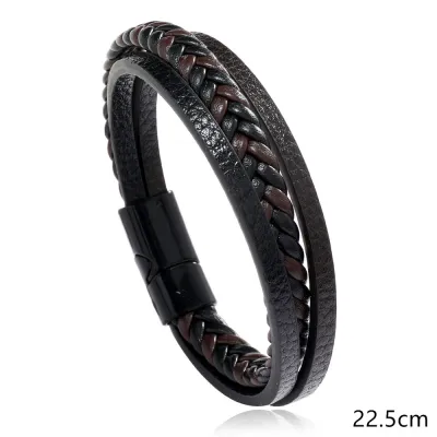 Men's Simple Retro Woven Leather Bracelet