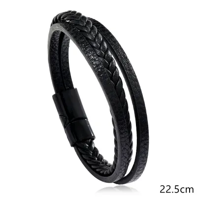 Men's Simple Retro Woven Leather Bracelet