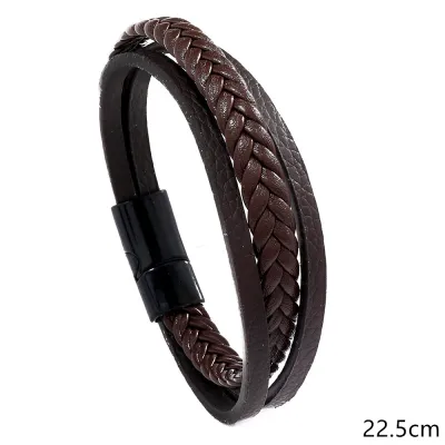 Men's Simple Retro Woven Leather Bracelet