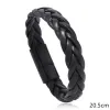 Black Leather Black Buckle 21Cm