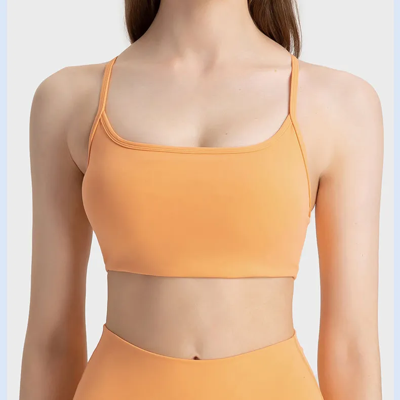 Women Cross Hollow Backless Sports Fitness Yoga Vest