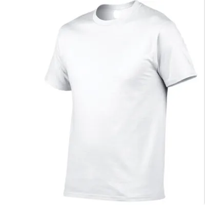 Men Casual Basic Solid Color Short Sleeve Round Neck Cotton Blend T-Shirt