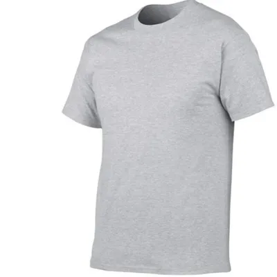 Men Casual Basic Solid Color Short Sleeve Round Neck Cotton Blend T-Shirt