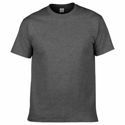 Men Casual Basic Solid Color Short Sleeve Crewneck T-Shirt