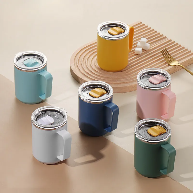 Minimalist 304 Stainless Steel Insulation Mug 450ml Home Kitchen