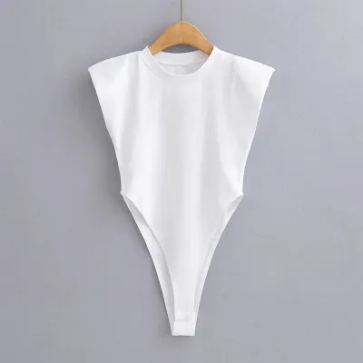 Summer Women Sweet Spicy Sleeveless High Waist Bodysuit