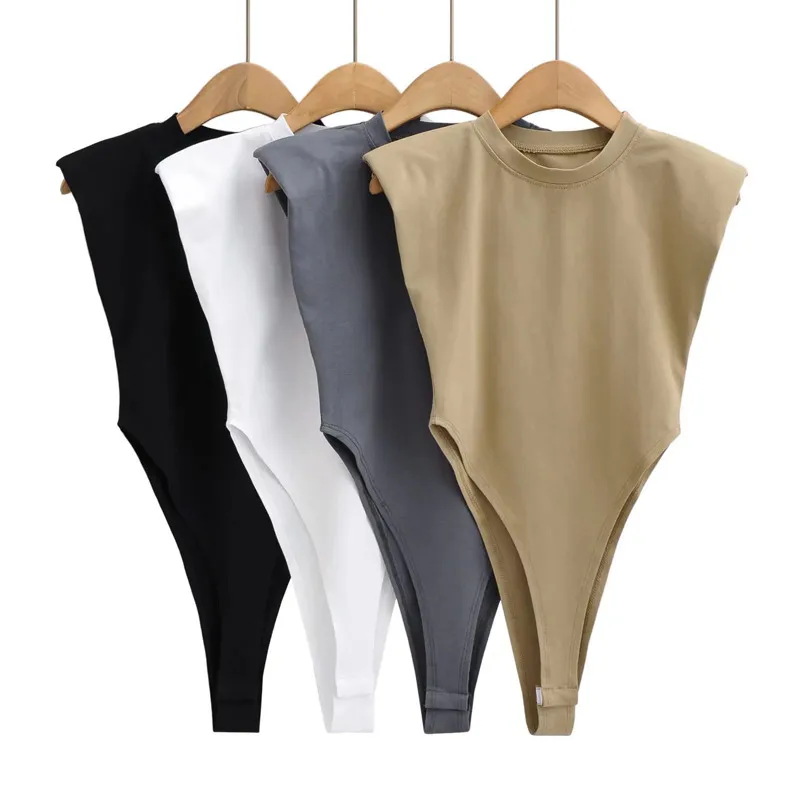 Summer Women Sweet Spicy Sleeveless High Waist Bodysuit