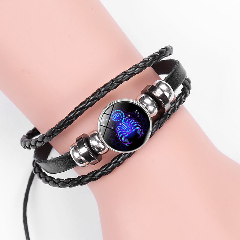 Wholesale 12 Constellation Zodiac Multi-Layer Woven Couple