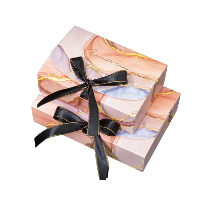 Creative Marbled Lingerie Folding Carton Packaging
