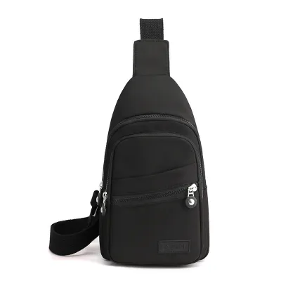 Women Fashionable Lightweight Nylon Multi-Layer Chest Bag Waist Pack