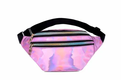 Women Double-Layer Zipper Chest Bag
