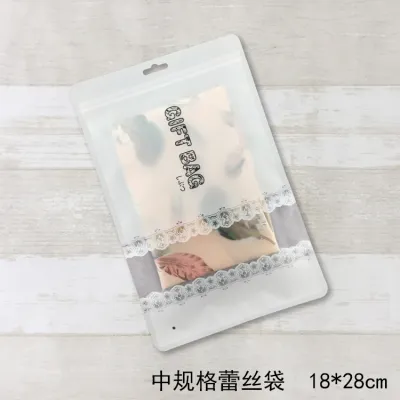 Fashion Lingerie Panties Self-Sealing Transparent Frosted Plastic Packaging Pack