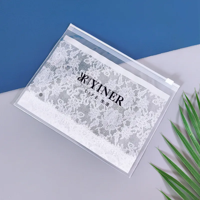 Custom Logo Lingerie Underwear Bra Zipper Packaging Pack