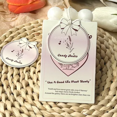 Custom Logo Lingerie Clothing Double Layer Paper Card Tag