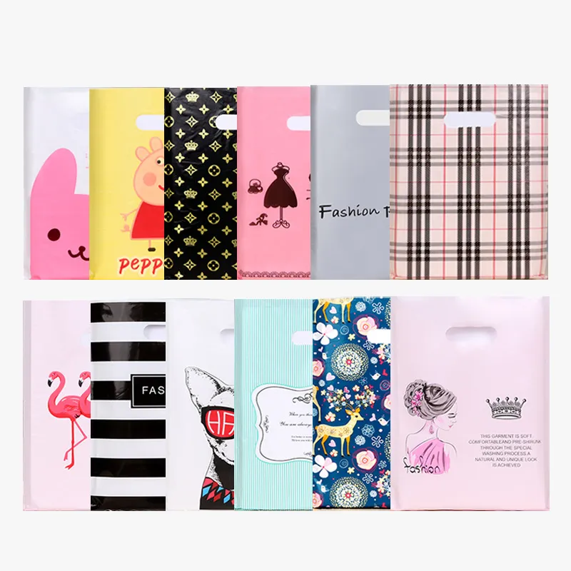 50pcs/pack Fashion Printing Lingerie Packaging Plastic Pack