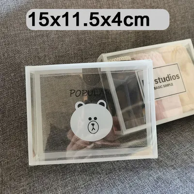 Full Transparent Pvc Folding Lingerie Packaging Box With Hook