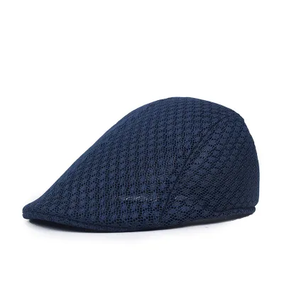Men Simple Mesh Breathable Beret Literature And Art Retro