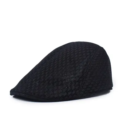 Men Simple Mesh Breathable Beret Literature And Art Retro