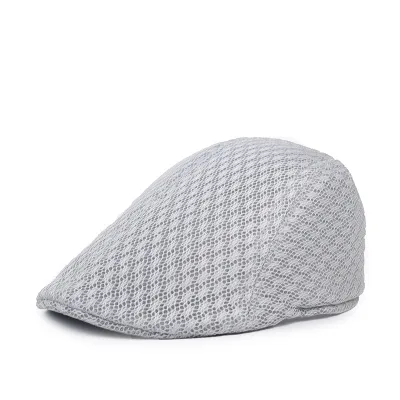 Men Simple Mesh Breathable Beret Literature And Art Retro