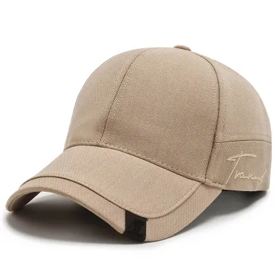 Men Simple Casual Black Sunshade Cap