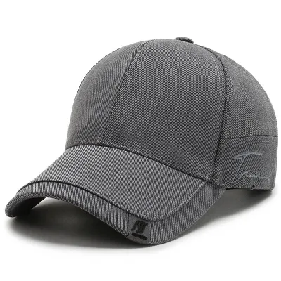 Men Simple Casual Black Sunshade Cap