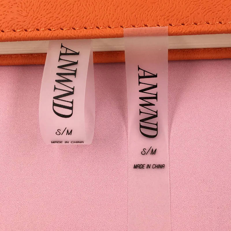Custom Logo Lingerie Clothing Transparent Tpu Tag