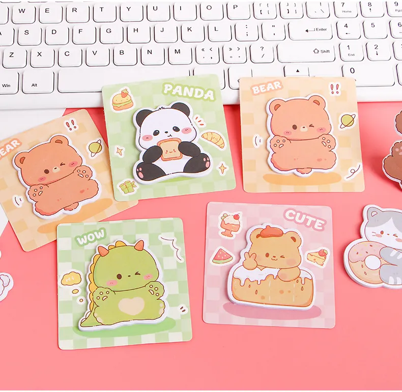 Creative Cartoon Animal Alien Post-It Notes Student Office Memo Pads 20 Sheets