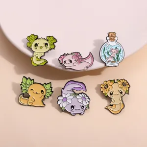 Women Fashion Cute Cartoon Baby Fish Alloy Brooch